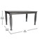 Flash Furniture Rectangle 36.25 in W, 60 in L, Rubberwood (Parawood) KER-T-799-GRY-60-GG - alternate 5